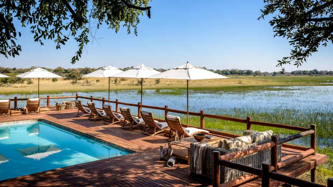 Schlafzimmer Abu Camp im Okavango Delta 