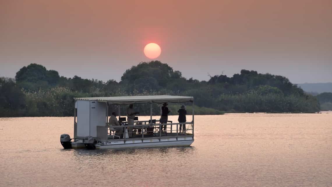 Bootsfahrt von der Matetsi River Lodge