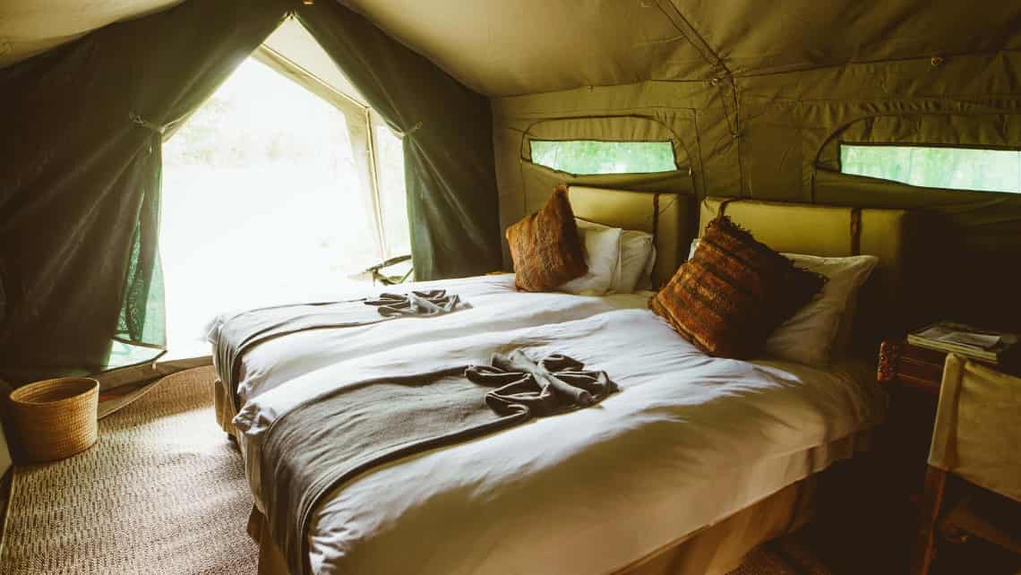 Schlafzimmer Zarafa Camp, Linyanti