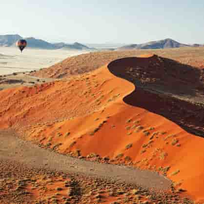 Abendstimmung Desert Quiver Camp in Sesriem Sossusvlei Namibia